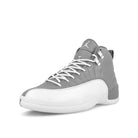 Jordan Air Jordan 12 Retro Stealth / White - Cool Grey Mid Top Sneakers  Close Up | Overkill