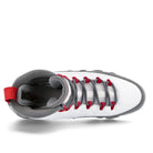 Jordan Air Jordan 9 Retro White / Fire Red - Cool Grey High Top Sneakers  Detailfoto | Overkill