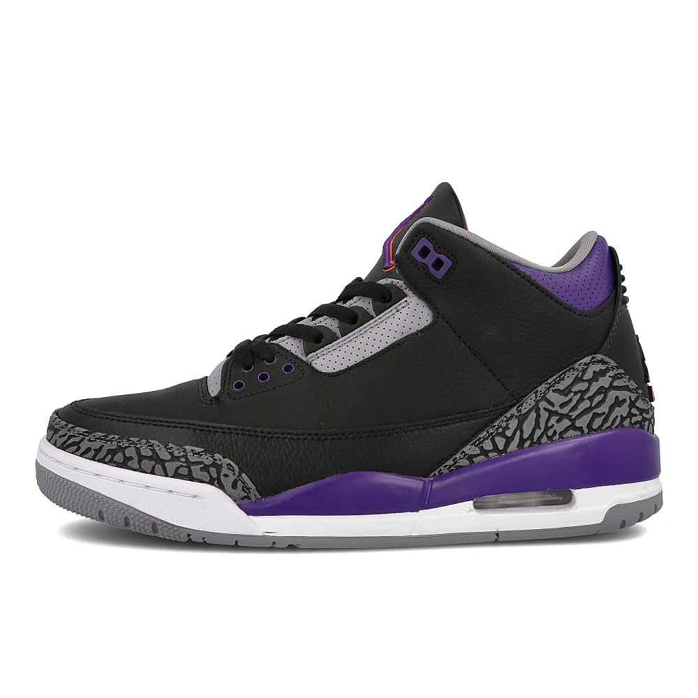 Jordan Air Jordan 3 Retro Black / Court Purple - Cement Grey - White  CT8532 050 | Overkill