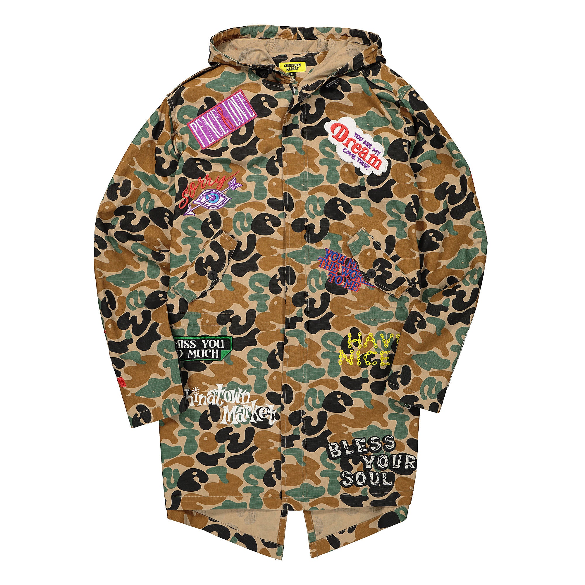 Chinatown Market Positive Punk Parka Jacket Camo Parkas CTMF19-PPPJ | Overkill