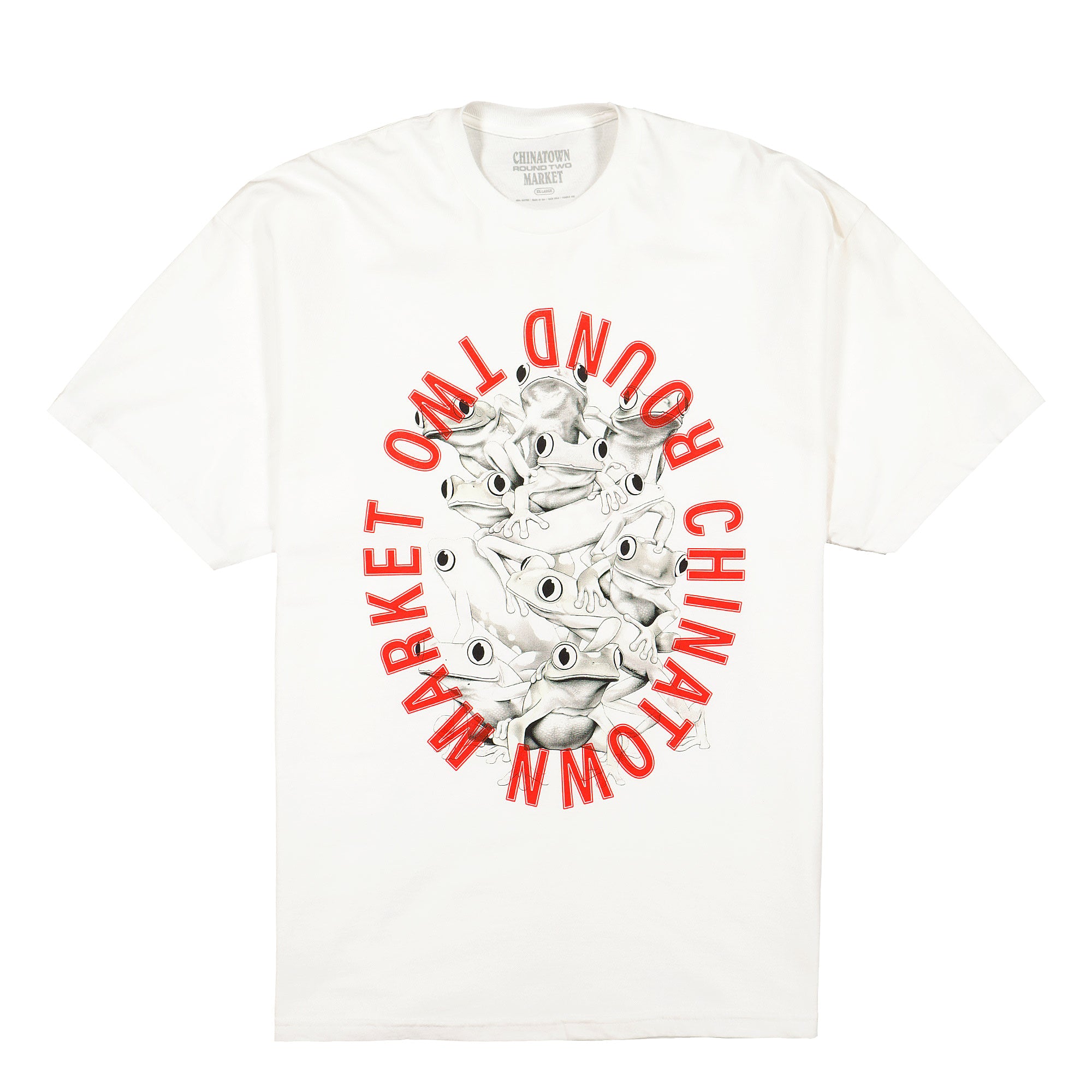 Chinatown Market Round Two UV Frog T-Shirt White T-Shirts CTMR2-UVFT | Overkill