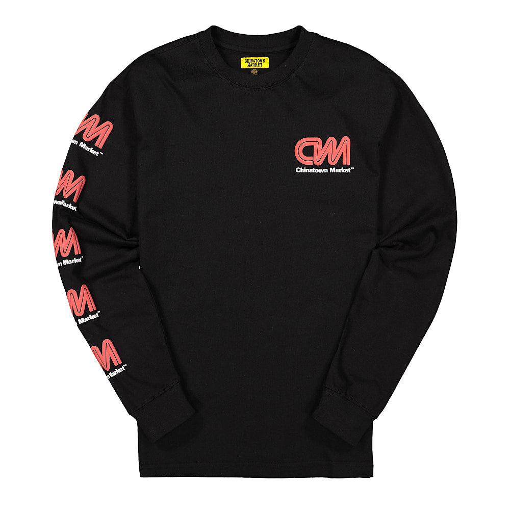 Chinatown Market Most Trusted Long Sleeve Tee Black T-Shirts CTMSP20-CNNLST | Overkill