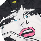 Chinatown Market Cry SS Button Up Shirt Black T-Shirts Close-up | Overkill