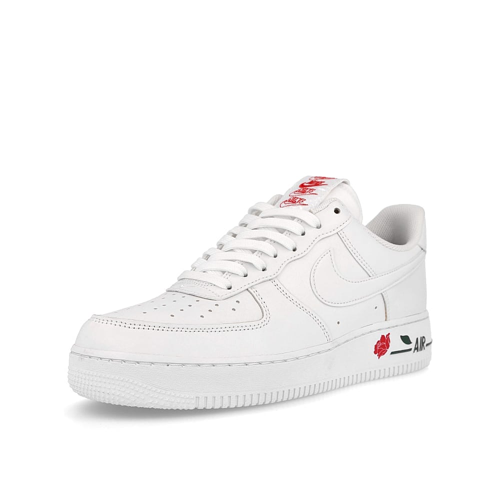 Nike air force 1 07 lx White / White - University Red - Pine Green  Detailfoto | Overkill