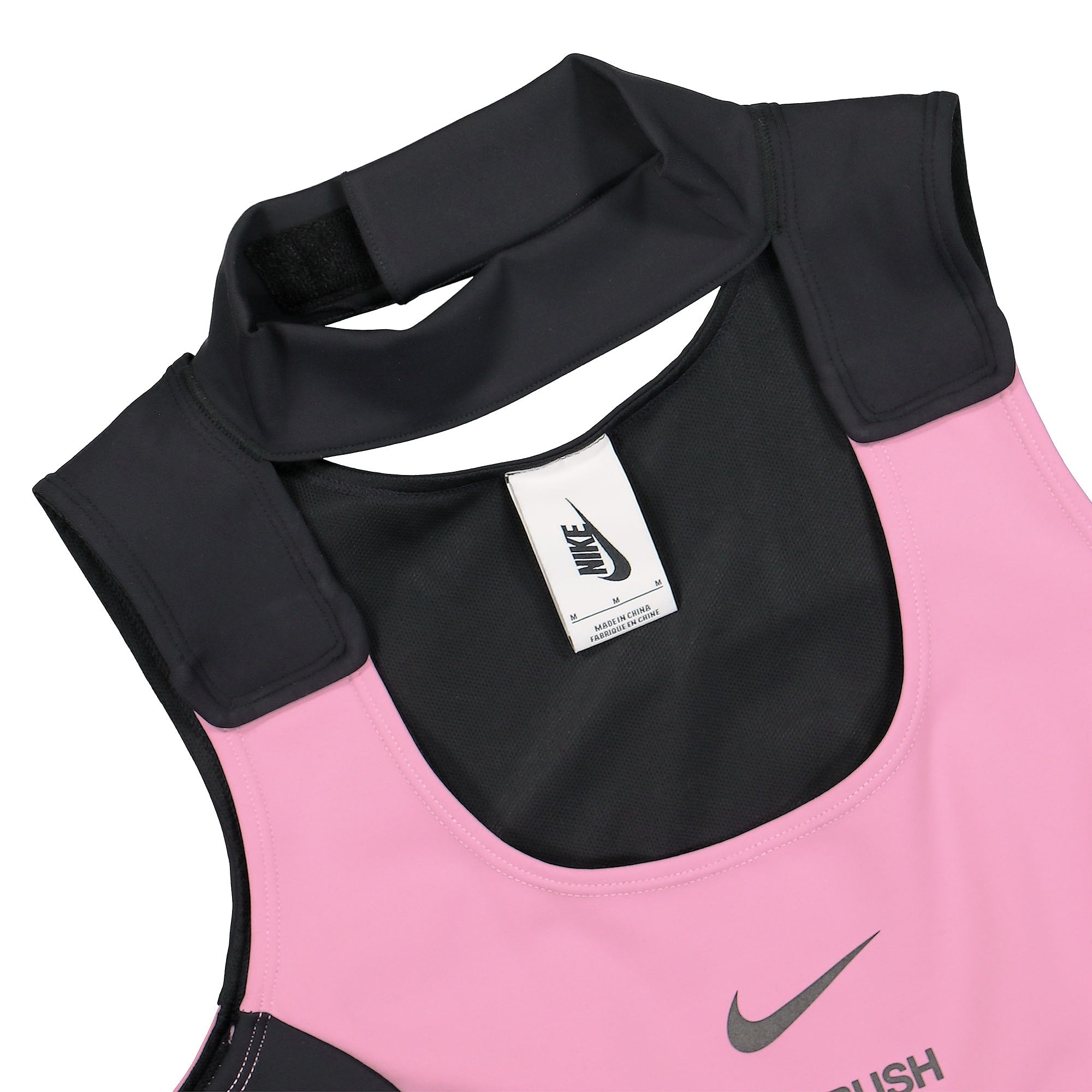 Nike Ambush x Nike Wmns Crop Top Magic Flamingo / Black Tops Close-up | Overkill