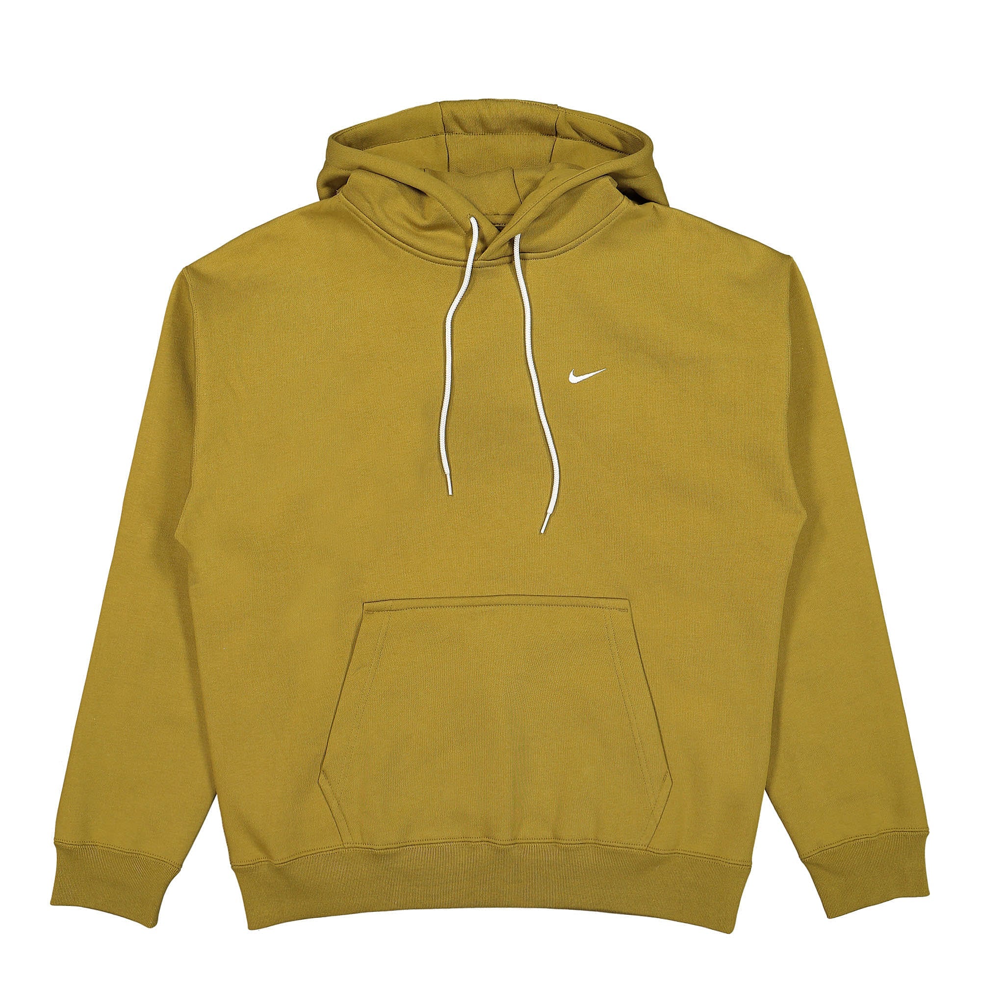 Nike NK Solo Swoosh Fleece Hoodie Desert Moss / White Hoodies CV0552 318 | Overkill