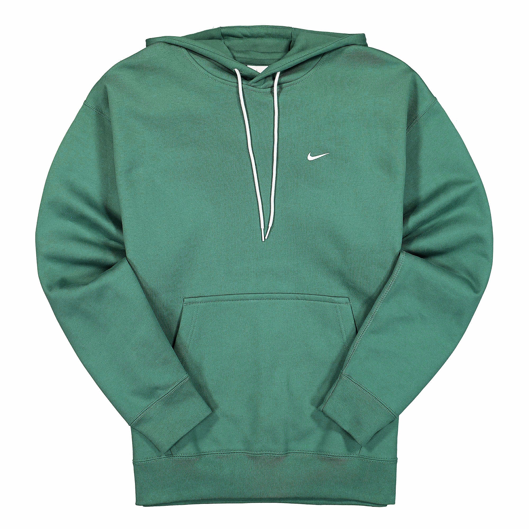 Nike NK Solo Swoosh Fleece Hoodie Mystic Green / White Hoodies CV0552 340 | Overkill