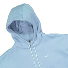 Nike NRG Solo Swoosh Fleece Hoodie Psychic Blue / White Hoodies Close-up | Overkill
