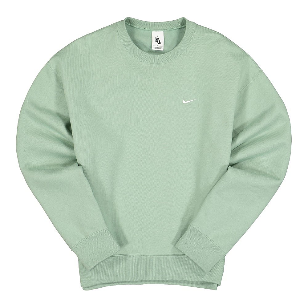 Nike NRG Solo Swoosh Fleece Crew Steam / White Sweatshirts CV0554 006 | Overkill