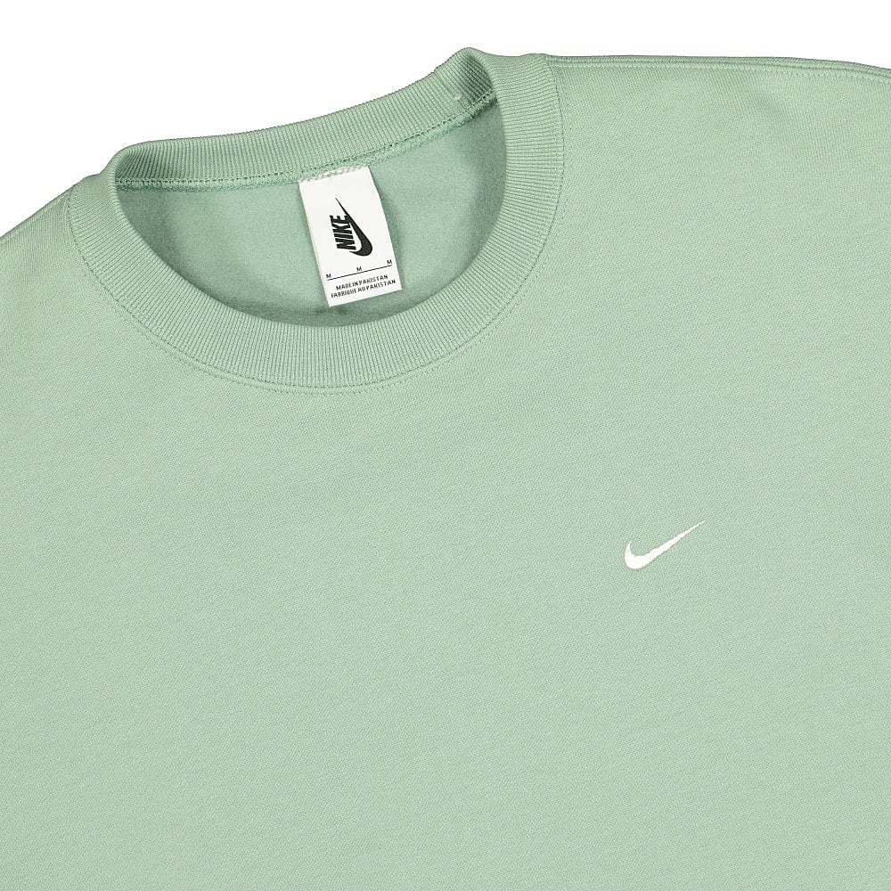 Nike NRG Solo Swoosh Fleece Crew Steam / White Sweatshirts Close-up | Overkill
