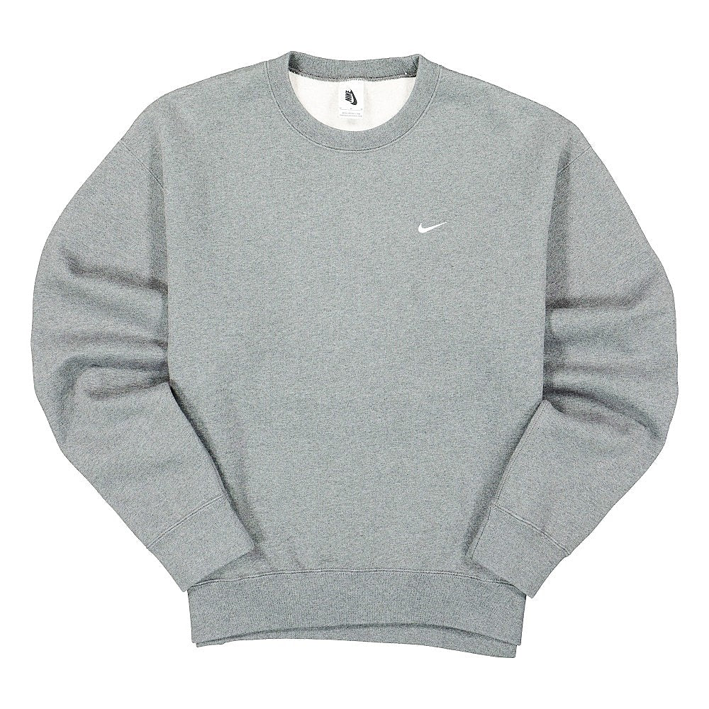 Nike NRG Fleece Crew Dark Grey Heather / White Sweatshirts CV0554 063 | Overkill
