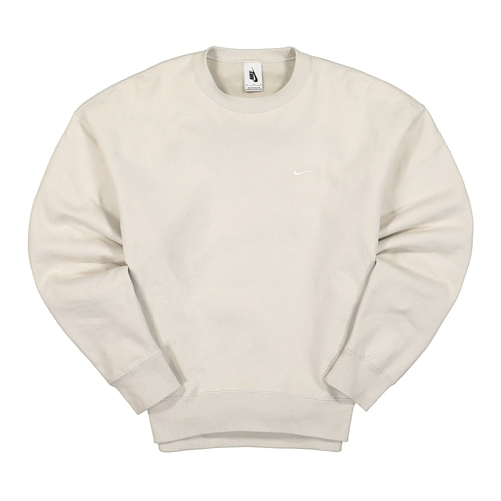 Nike NRG Solo Swoosh Fleece Crew Light Bone / White Sweatshirts CV0554 072 | Overkill