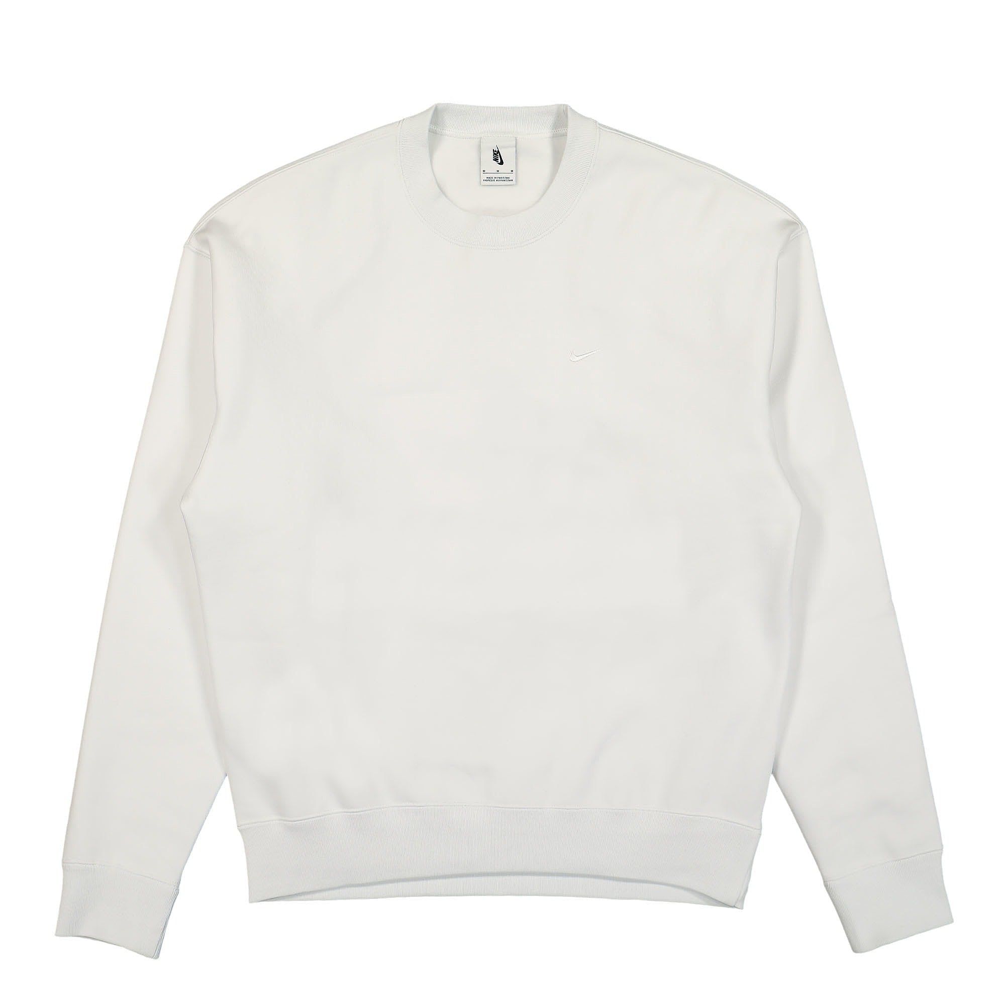 Nike NK Solo Swoosh Fleece Sweatshirt Summit White / White Sweatshirts CV0554 121 | Overkill