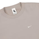 Nike NRG Solo Swoosh Fleece Crew Malt White Sweatshirts Close-up | Overkill