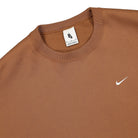 Nike Solo Swoosh Crew Sweatshirt Ale Brown / White Sweatshirts Close-up | Overkill