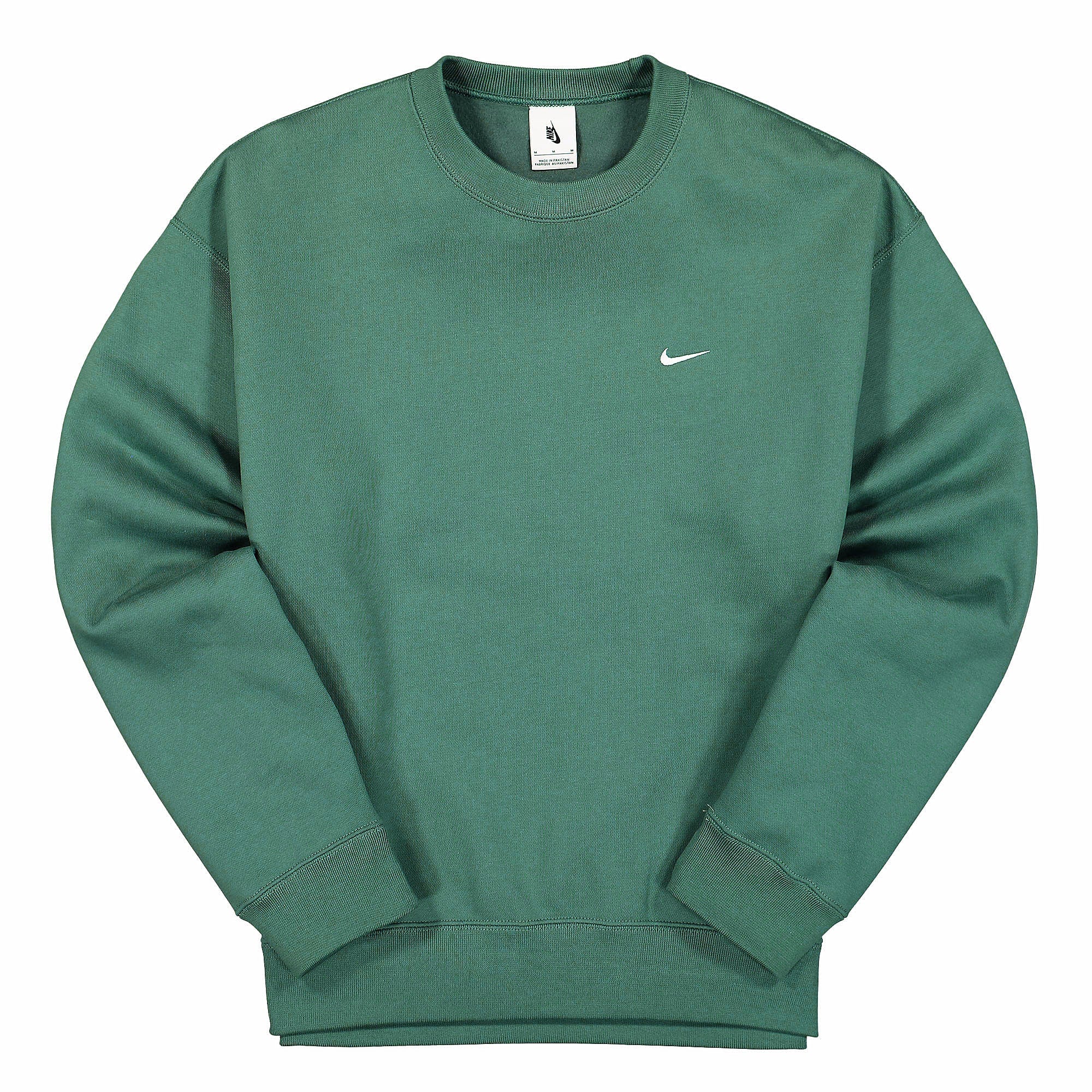 Nike NK Solo Swoosh Fleece Sweatshirt Mystic Green / White Sweatshirts CV0554 340 | Overkill