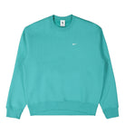 Nike NK Solo Swoosh Fleece Sweatshirt Washed Teal / White Sweatshirts CV0554 393 | Overkill