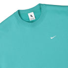 Nike NK Solo Swoosh Fleece Sweatshirt Washed Teal / White Sweatshirts Close-up | Overkill