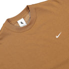 Nike Solo Swoosh SS Knit Tee Ale Brown / White T-Shirts Close-up | Overkill