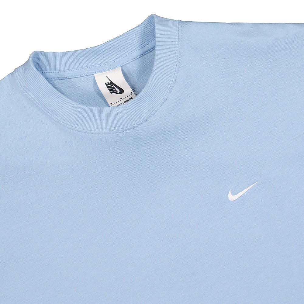 Nike NRG Solo Swoosh Tee Psychic Blue / White T-Shirts Close-up | Overkill
