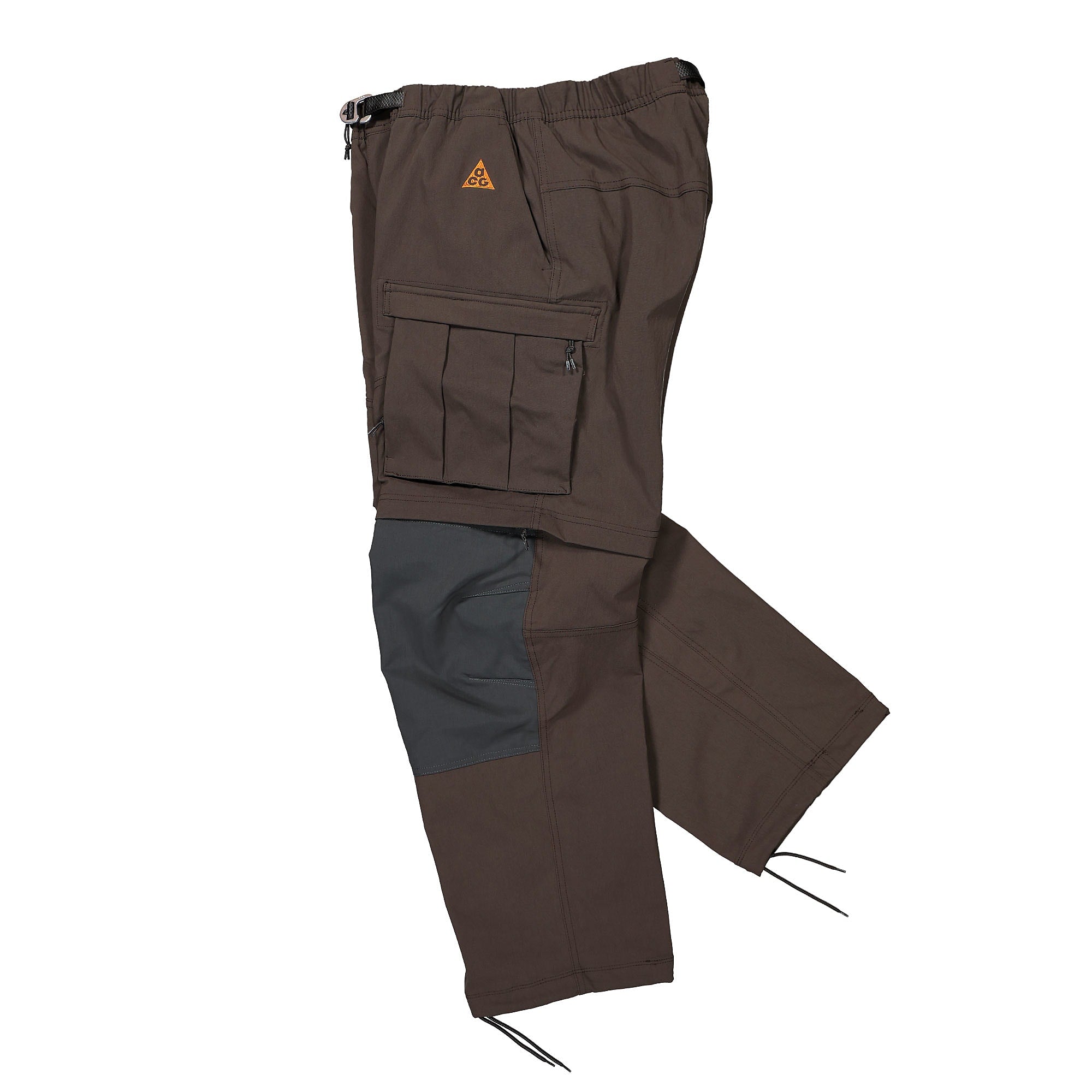 Nike ACG Smith Summit Cargo Pant Velvet Brown / Campfire Orange Cargo Pants Close-up | Overkill