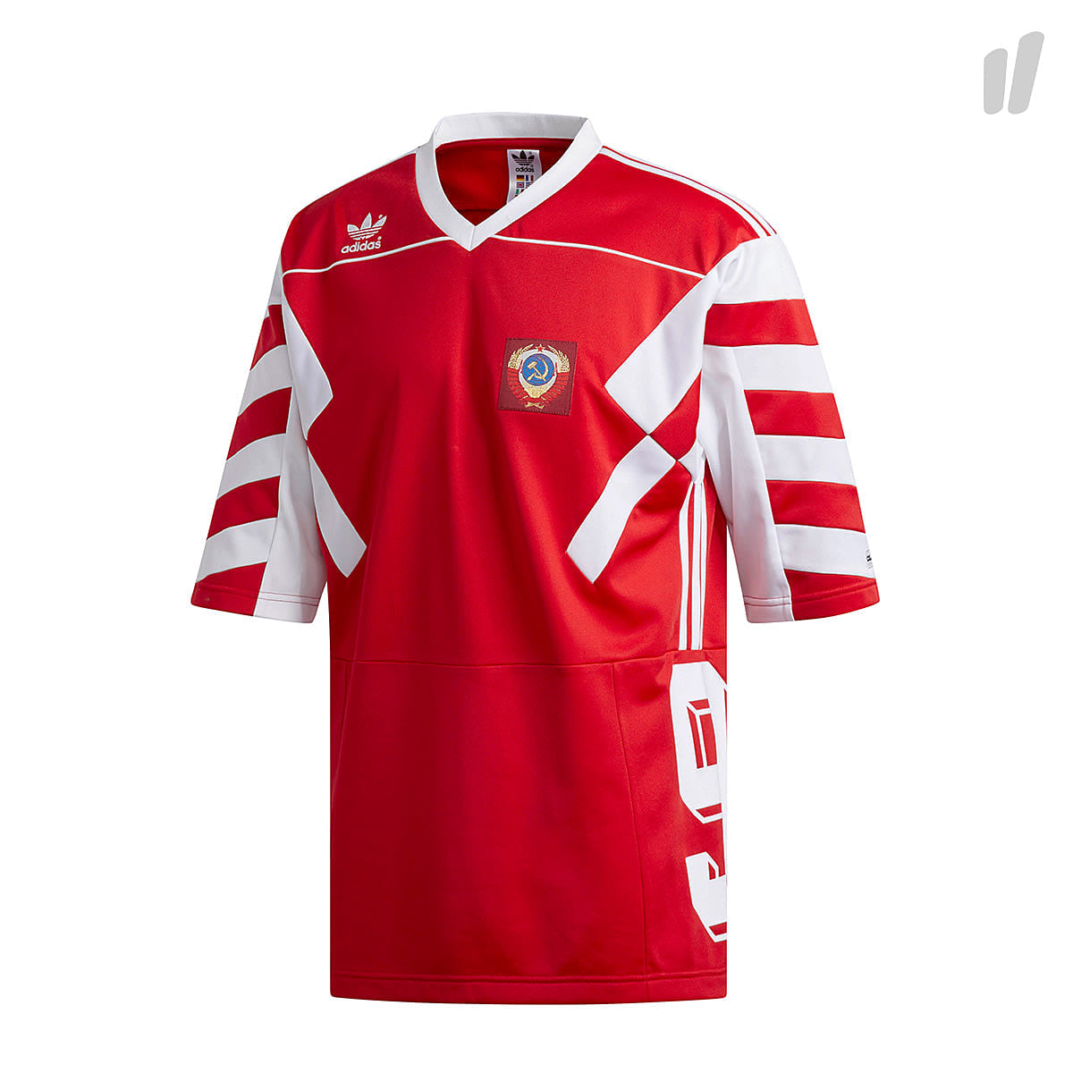 adidas Russia Mashu Jersey Scarlet / White T-Shirts CV7557 | Overkill