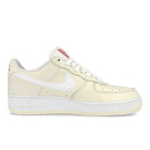 Nike air force 1 07 premium embroidered Coconut Milk / White - University Red   Material | Overkill