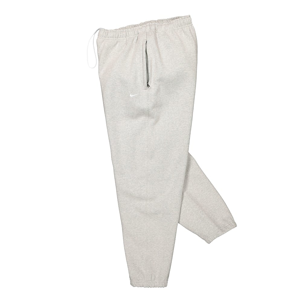 Nike NRG Solo Swoosh Fleece Pant Grey Heather / White Sweat & Track Pants Close-up | Overkill
