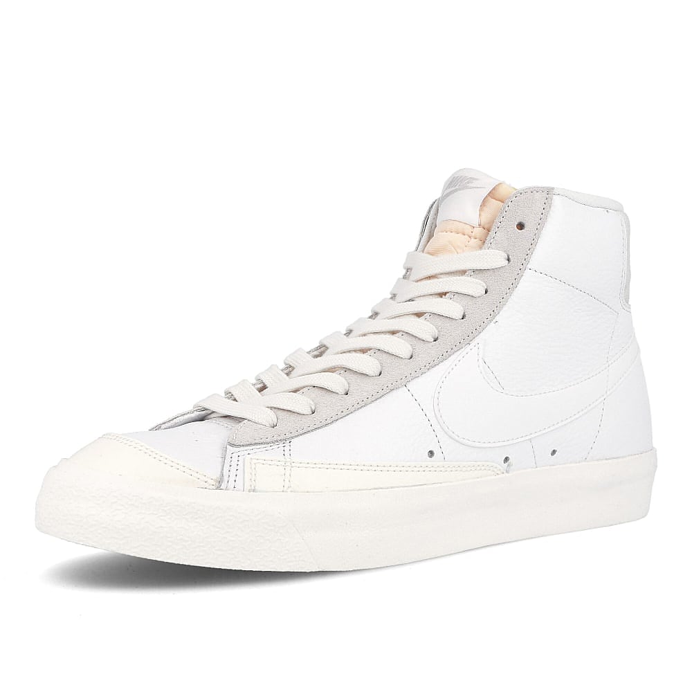 Nike blazer mid vintage 77 White-White - Sail - Platinum Tint Mid Top Sneakers  Close Up | Overkill