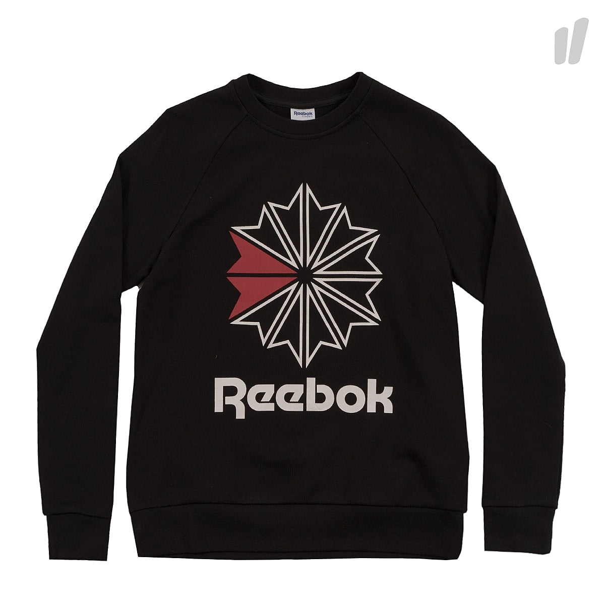 Reebok Wmns F Starcrest Crewneck Black Sweatshirts CY4713 | Overkill