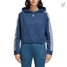 adidas Wmns Cropped Hoodie Mineral Blue Hoodies CY4767 | Overkill