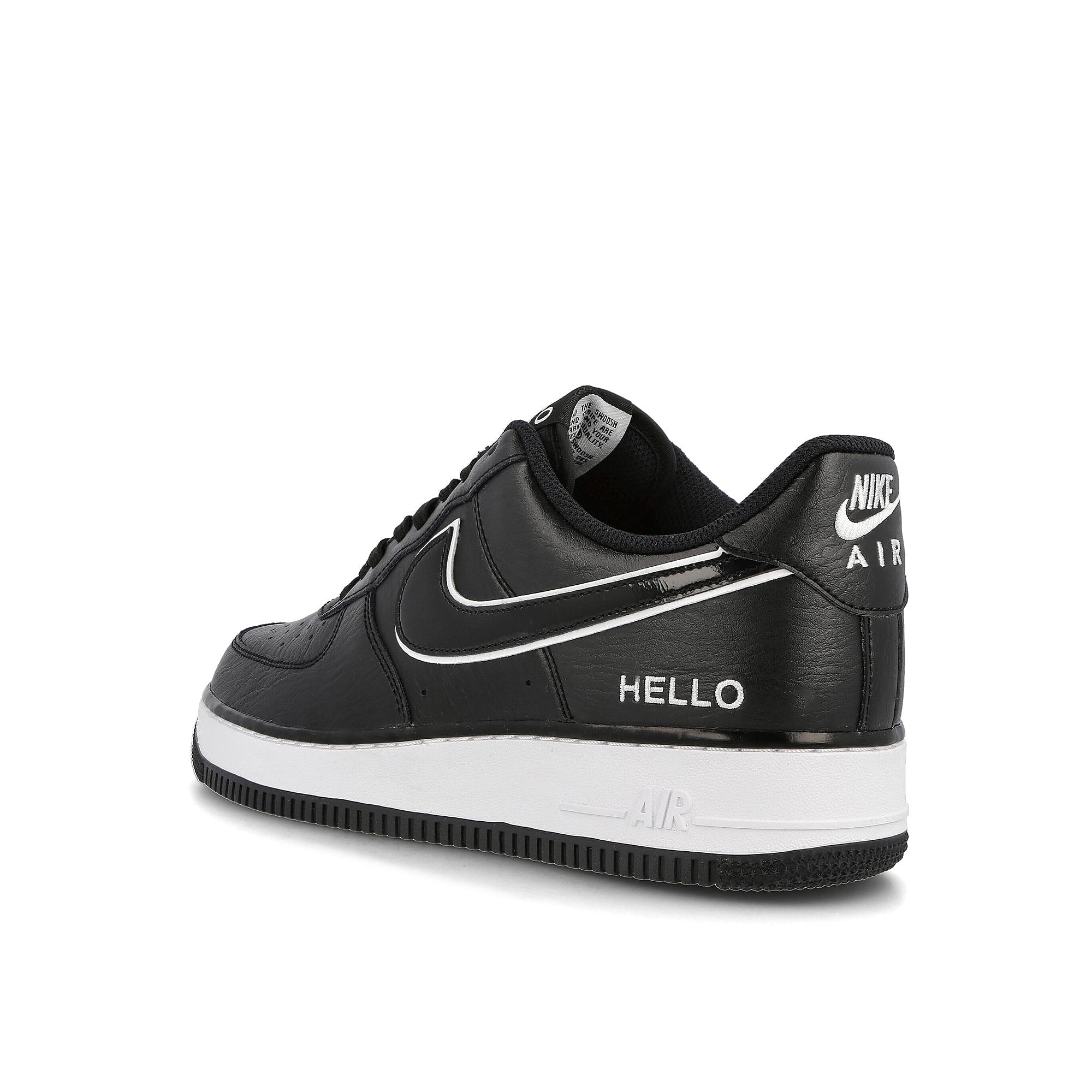 Nike air force 1 07 lx Black / Black - White  Close-up | Overkill