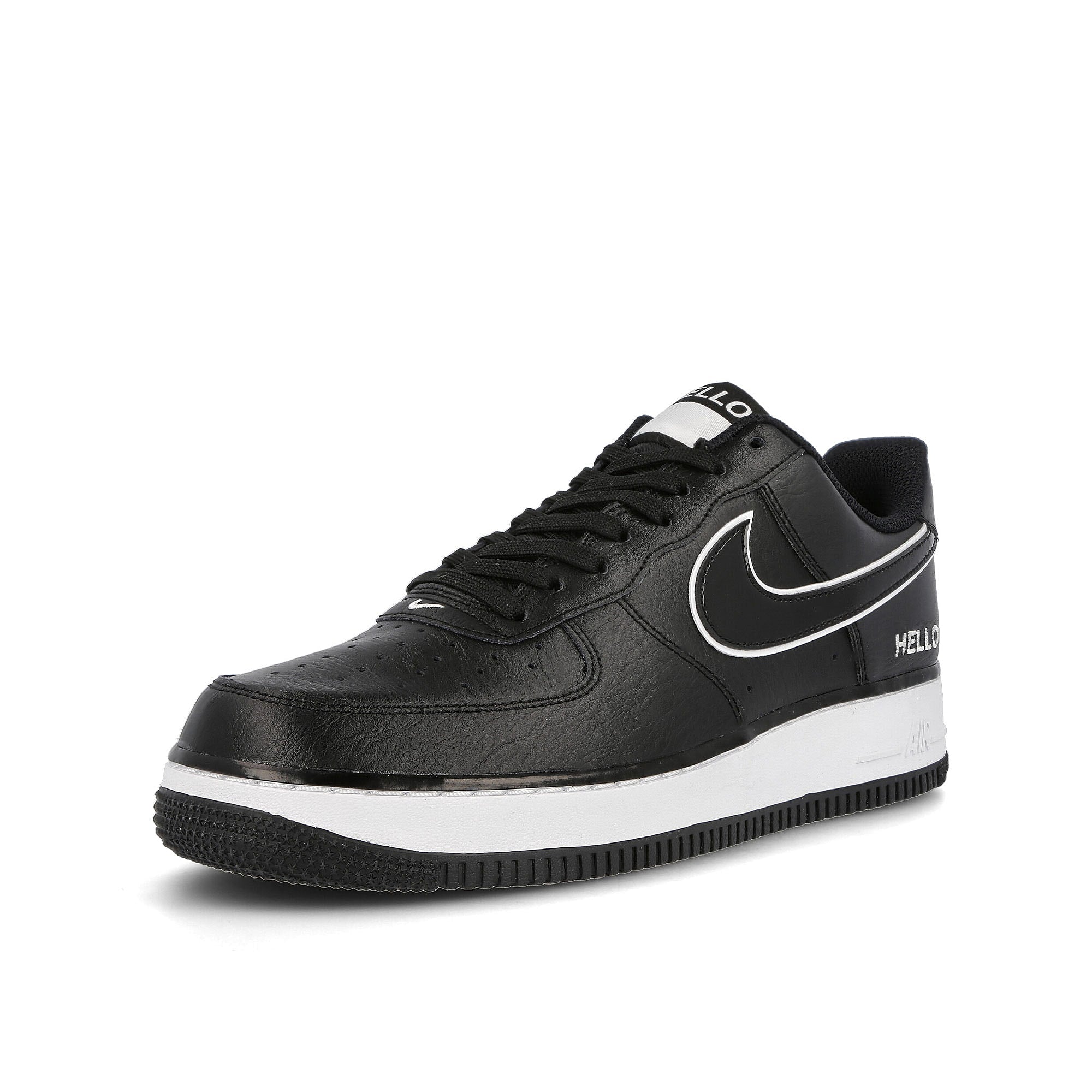 Nike air force 1 07 lx Black / Black - White  Detailfoto | Overkill