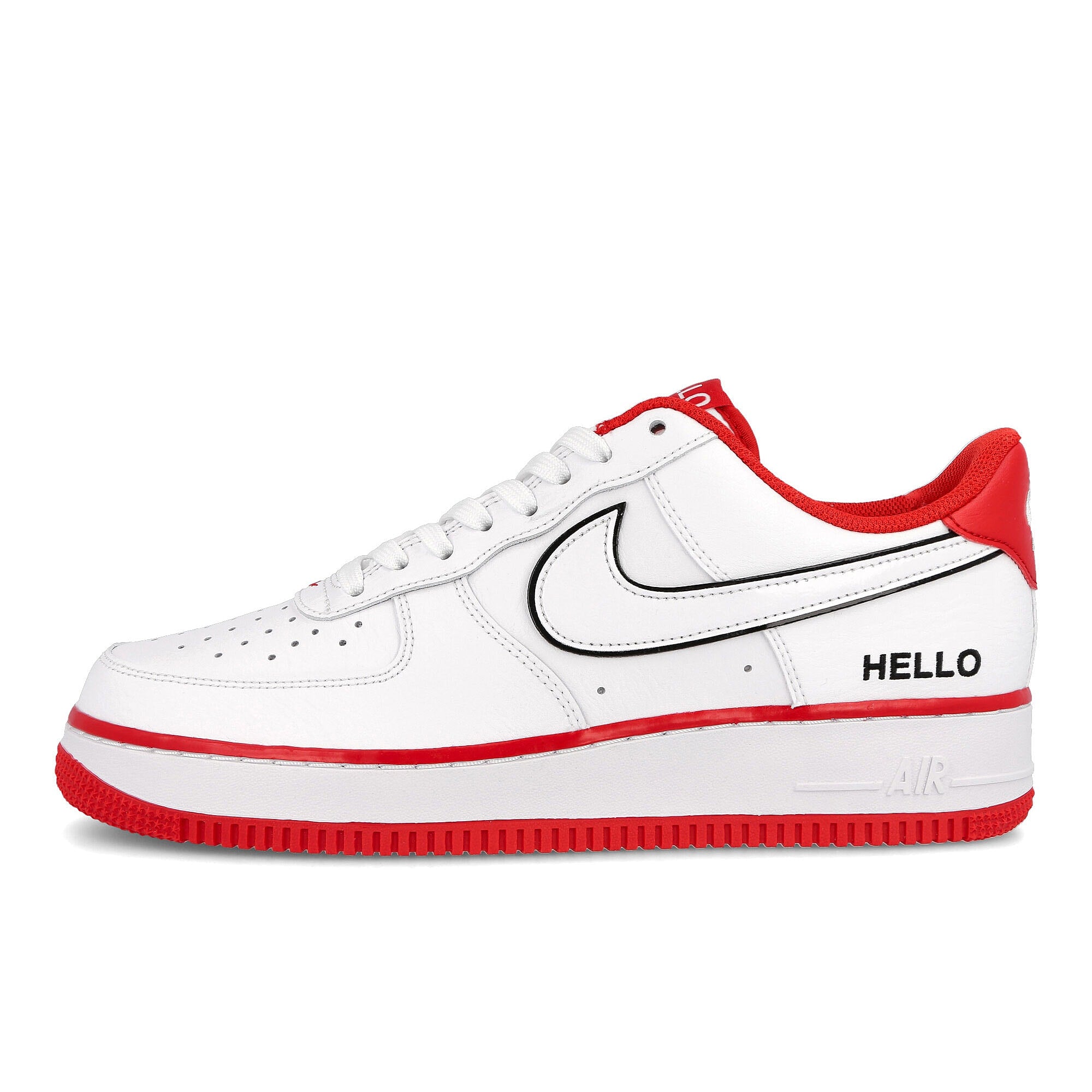 Nike air force 1 07 lx White / White - University Red - Black  CZ0327 100 | Overkill