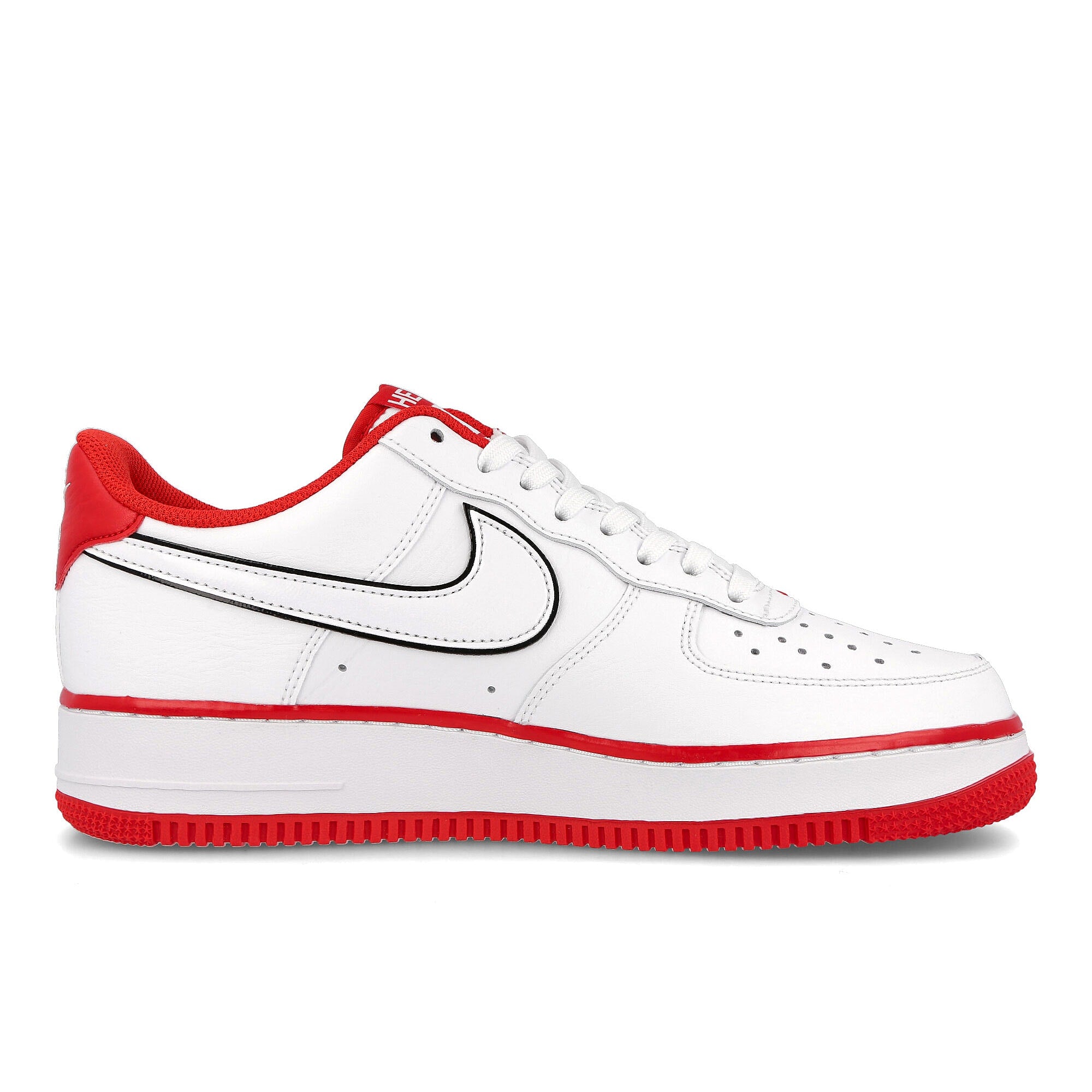 Nike air force 1 07 lx White / White - University Red - Black   Material | Overkill