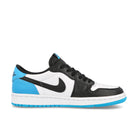 Jordan Wmns Air Jordan 1 Low OG White / Dark Powder Blue - Black Sneakers  Silhouette | Overkill