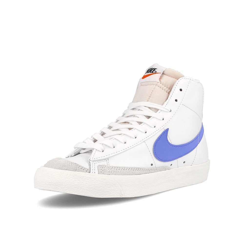 Nike wmns blazer mid 77 White-Royal Pulse - Hyper Crimson - Black Mid Top Sneakers  Close Up | Overkill