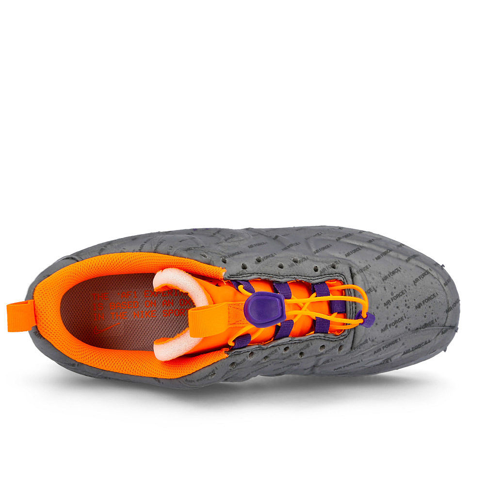 Nike air force 1 experimental Light Smoke Grey / Court Purple - Total Orange  Detail view 1 | Overkill