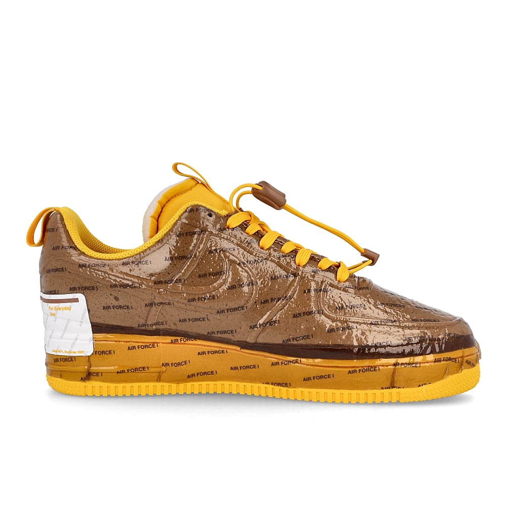 Nike air force 1 experimental Archaeo Brown / University Gold - White   Material | Overkill