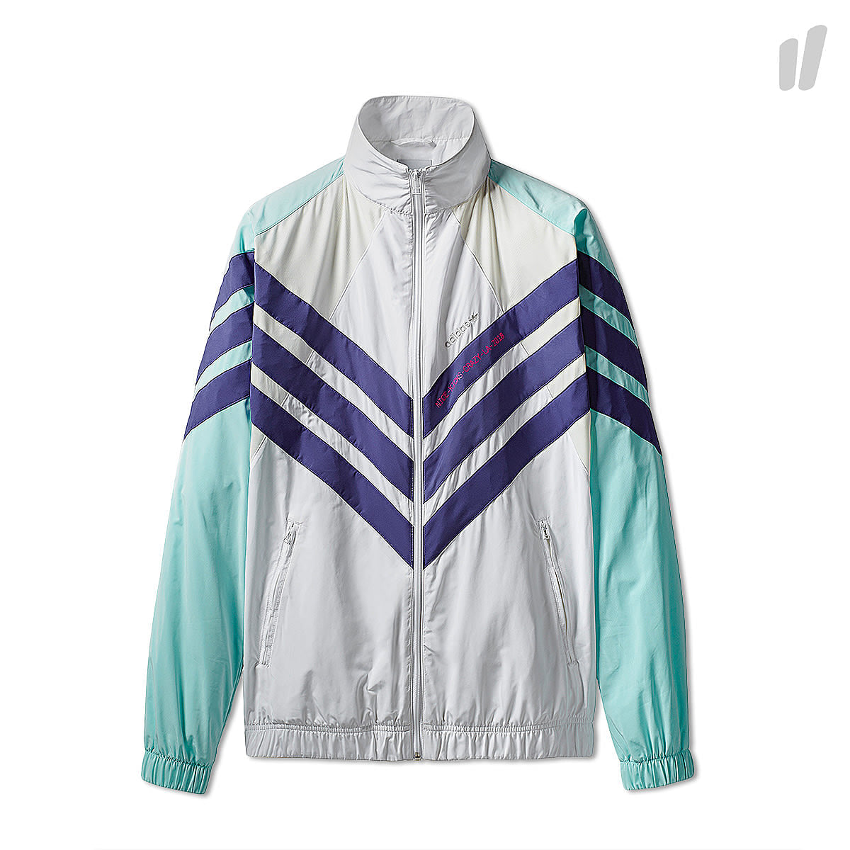 adidas Tironti TT LTD Jacket White / Teal / Purple Jackets CZ3466 | Overkill