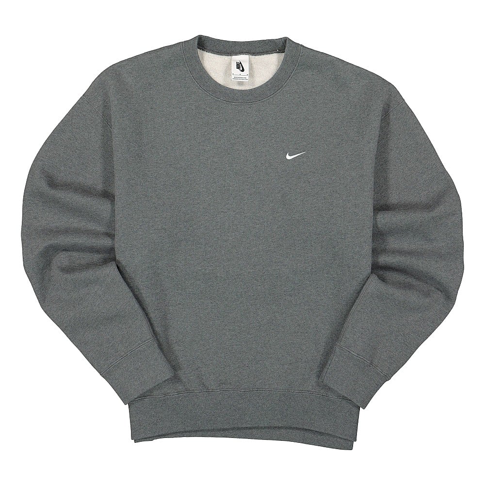 Nike NRG Crew Wash Charcoal Heather / White Sweatshirts CZ5353 071 | Overkill