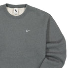 Nike NRG Crew Wash Charcoal Heather / White Sweatshirts Close-up | Overkill