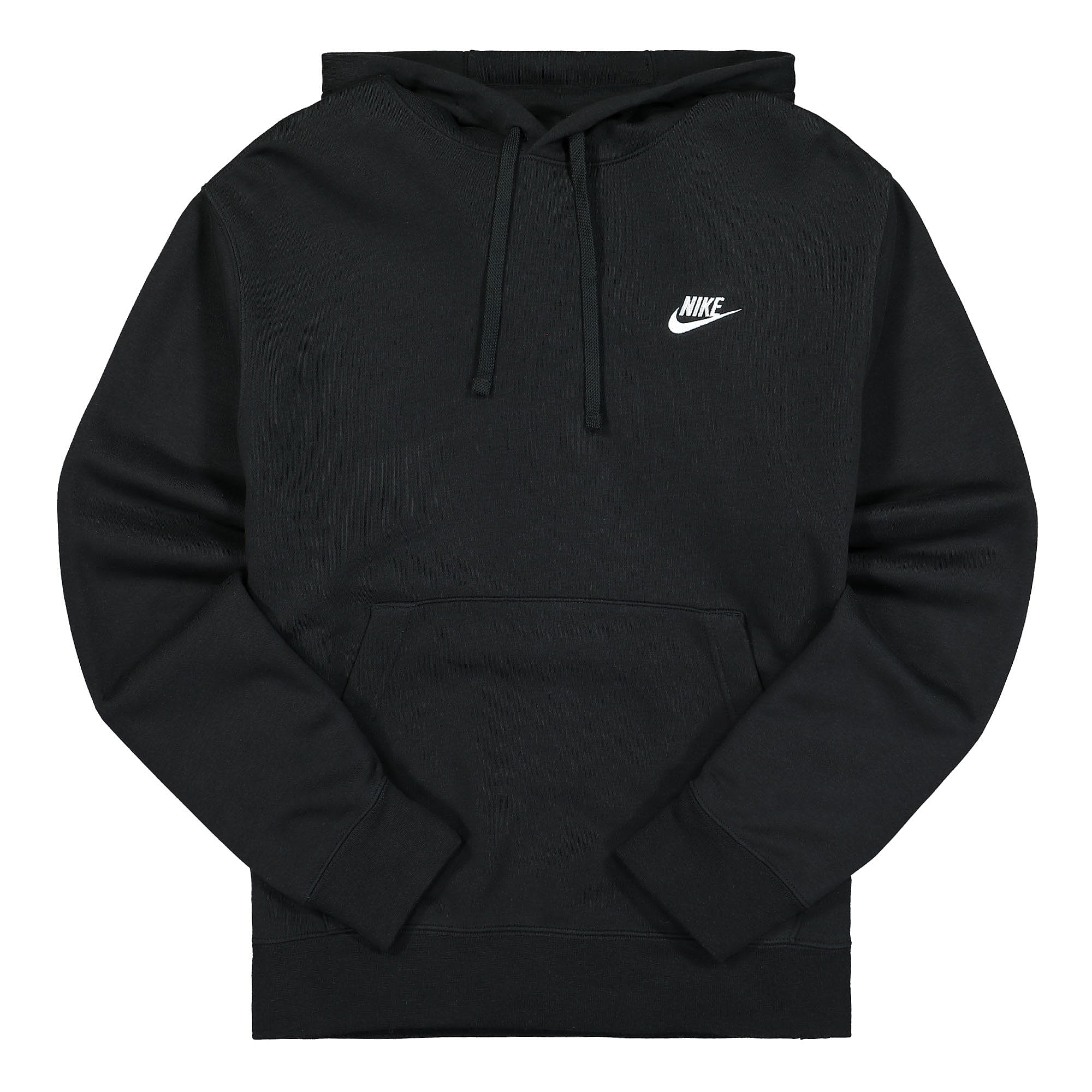Nike NSW Club French Terry Hoodie Black / Black / White Hoodies CZ7857 010 | Overkill
