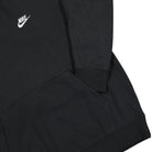 Nike NSW Club French Terry Hoodie Black / Black / White Hoodies Detailfoto | Overkill