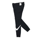 Nike Wmns Essential Mid Rise Swoosh Leggings Black / White Sweat & Track Pants Close-up | Overkill