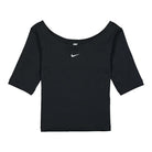 Nike Wmns NSW Essential Top Scoop Black / White Tops CZ9812 010 | Overkill