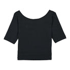 Nike Wmns NSW Essential Top Scoop Black / White Tops Material | Overkill