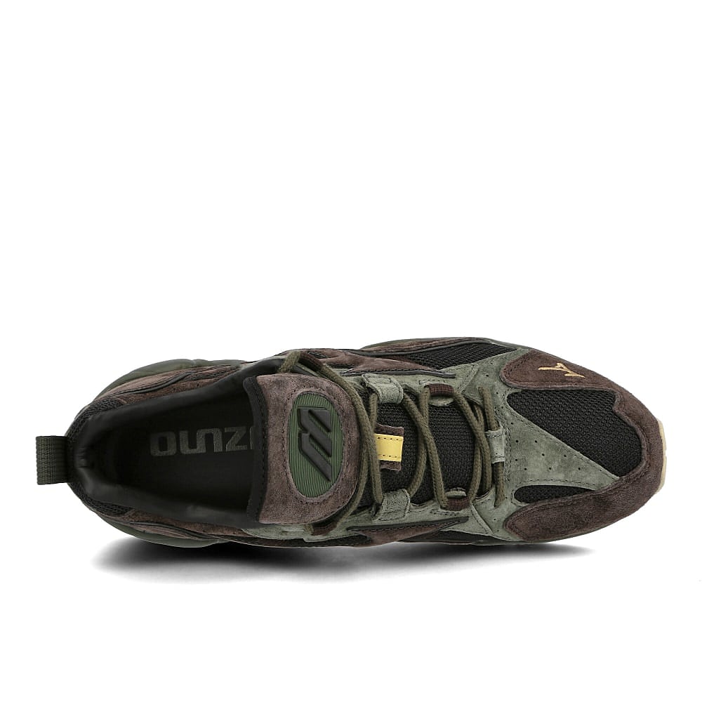 Mizuno wave rider 1 Black-After Dark-Forest Night Sneakers  Detailfoto | Overkill