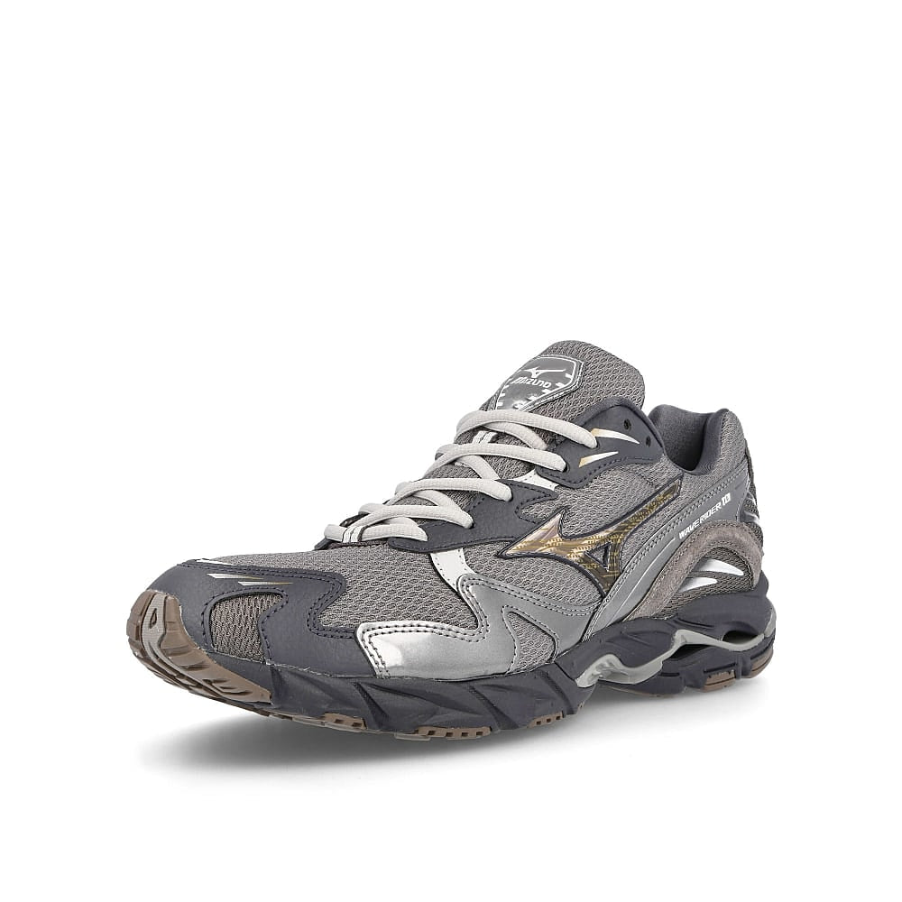 Mizuno wave rider 10 Frost Gray Sneakers  Close Up | Overkill