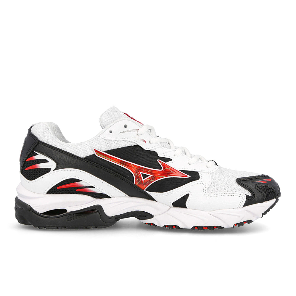 Mizuno wave rider 10 White-Chinese Red-Black Sneakers  Silhouette | Overkill